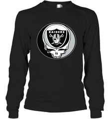 Oakland Raiders Grateful Dead Steal Your Face NFL Football Adult Long Sleeve T-Shirt Adult Long Sleeve T-Shirt - VeigarTee