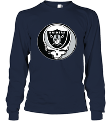 Oakland Raiders Grateful Dead Steal Your Face NFL Football Adult Long Sleeve T-Shirt Adult Long Sleeve T-Shirt - VeigarTee
