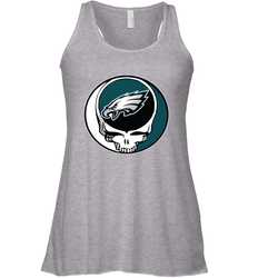 Philadelphia Eagles Grateful Dead Steal Your Face NFL Football Womens Racerback Tank Top