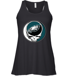Philadelphia Eagles Grateful Dead Steal Your Face NFL Football Womens Racerback Tank Top