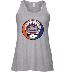 New York Mets Grateful Dead Steal Your Face Baseball Womens Racerback Tank Top Womens Racerback Tank Top - VeigarTee