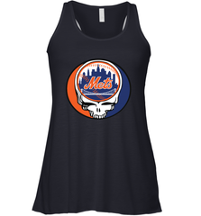 New York Mets Grateful Dead Steal Your Face Baseball Womens Racerback Tank Top Womens Racerback Tank Top - VeigarTee