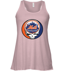 New York Mets Grateful Dead Steal Your Face Baseball Womens Racerback Tank Top Womens Racerback Tank Top - VeigarTee