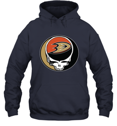 Anaheim Ducks Grateful Dead Steal Your Face Hockey NHL Adult Hoodie Sweatshirt