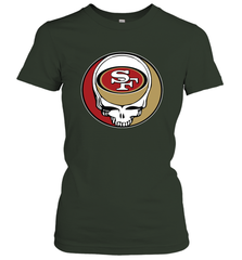 San Francisco 49ers Grateful Dead Steal Your Face NFL Football Womens T-Shirt Womens T-Shirt - VeigarTee