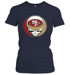 San Francisco 49ers Grateful Dead Steal Your Face NFL Football Womens T-Shirt