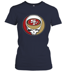 San Francisco 49ers Grateful Dead Steal Your Face NFL Football Womens T-Shirt Womens T-Shirt - VeigarTee