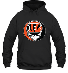 Cincinnati Bengals Grateful Dead Steal Your Face NFL Football Adult Hoodie Sweatshirt