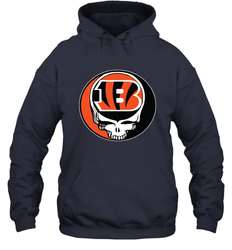 Cincinnati Bengals Grateful Dead Steal Your Face NFL Football Adult Hoodie Sweatshirt