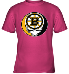 Boston Bruins Grateful Dead Steal Your Face Hockey NHL Youth T-Shirt Youth T-Shirt - VeigarTee