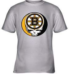 Boston Bruins Grateful Dead Steal Your Face Hockey NHL Youth T-Shirt Youth T-Shirt - VeigarTee
