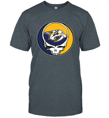 Nashville Predators Grateful Dead Steal Your Face Hockey NHL Mens T-Shirt Mens T-Shirt - VeigarTee