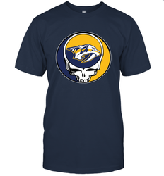 Nashville Predators Grateful Dead Steal Your Face Hockey NHL Mens T-Shirt