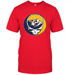 Nashville Predators Grateful Dead Steal Your Face Hockey NHL Mens T-Shirt Mens T-Shirt - VeigarTee