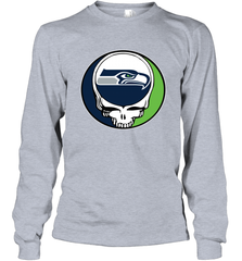 Seattle Seahawks Grateful Dead Steal Your Face NFL Football Adult Long Sleeve T-Shirt Adult Long Sleeve T-Shirt - VeigarTee