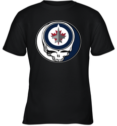 Winnipeg Jets Grateful Dead Steal Your Face Hockey NHL Youth T-Shirt