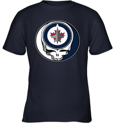 Winnipeg Jets Grateful Dead Steal Your Face Hockey NHL Youth T-Shirt