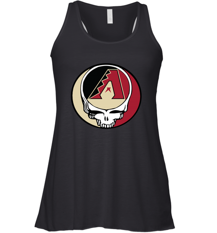 Arizona Diamondbacks Grateful Dead Steal Your Face Baseball Womens Racerback Tank Top Womens Racerback Tank Top / Black / XS Womens Racerback Tank Top - VeigarTee