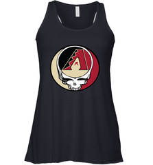 Arizona Diamondbacks Grateful Dead Steal Your Face Baseball Womens Racerback Tank Top Womens Racerback Tank Top - VeigarTee