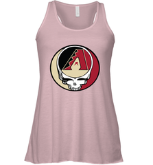 Arizona Diamondbacks Grateful Dead Steal Your Face Baseball Womens Racerback Tank Top Womens Racerback Tank Top - VeigarTee
