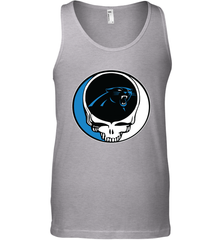 Carolina Panthers Grateful Dead Steal Your Face NFL Football Mens Tank Top Mens Tank Top - VeigarTee