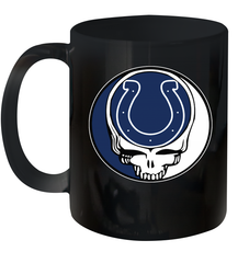 Indianapolis Colts Grateful Dead Steal Your Face NFL Football Ceramic Mug 11oz Ceramic Mug 11oz - VeigarTee