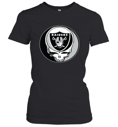 Oakland Raiders Grateful Dead Steal Your Face NFL Football Womens T-Shirt