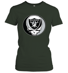 Oakland Raiders Grateful Dead Steal Your Face NFL Football Womens T-Shirt Womens T-Shirt - VeigarTee