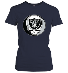 Oakland Raiders Grateful Dead Steal Your Face NFL Football Womens T-Shirt
