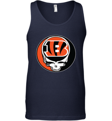 Cincinnati Bengals Grateful Dead Steal Your Face NFL Football Mens Tank Top