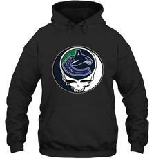 Vancouver Canucks Grateful Dead Steal Your Face Hockey NHL Adult Hoodie Sweatshirt Adult Hoodie Sweatshirt - VeigarTee