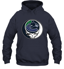 Vancouver Canucks Grateful Dead Steal Your Face Hockey NHL Adult Hoodie Sweatshirt Adult Hoodie Sweatshirt - VeigarTee