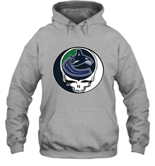 Vancouver Canucks Grateful Dead Steal Your Face Hockey NHL Adult Hoodie Sweatshirt Adult Hoodie Sweatshirt - VeigarTee