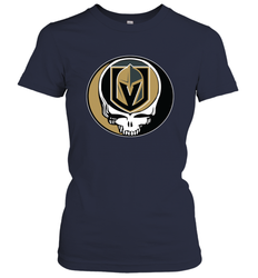 Vegas Golden Knights Grateful Dead Steal Your Face Hockey NHL Womens T-Shirt
