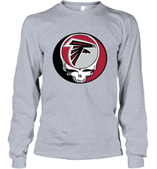 Atlanta Falcons Grateful Dead Steal Your Face NFL Football Adult Long Sleeve T-Shirt Adult Long Sleeve T-Shirt - VeigarTee