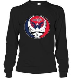 Washington Capitals Grateful Dead Steal Your Face Hockey NHL Adult Long Sleeve T-Shirt