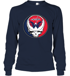 Washington Capitals Grateful Dead Steal Your Face Hockey NHL Adult Long Sleeve T-Shirt