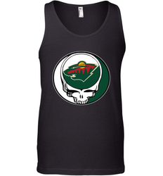 Minnesota Wild Grateful Dead Steal Your Face Hockey NHL Mens Tank Top