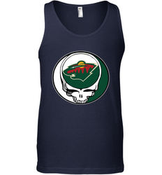 Minnesota Wild Grateful Dead Steal Your Face Hockey NHL Mens Tank Top