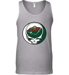 Minnesota Wild Grateful Dead Steal Your Face Hockey NHL Mens Tank Top Mens Tank Top - VeigarTee