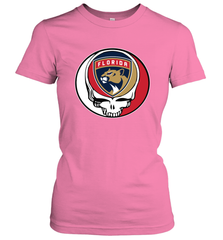 Florida Panthers Grateful Dead Steal Your Face Hockey NHL Womens T-Shirt Womens T-Shirt - VeigarTee