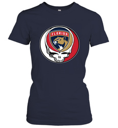 Florida Panthers Grateful Dead Steal Your Face Hockey NHL Womens T-Shirt