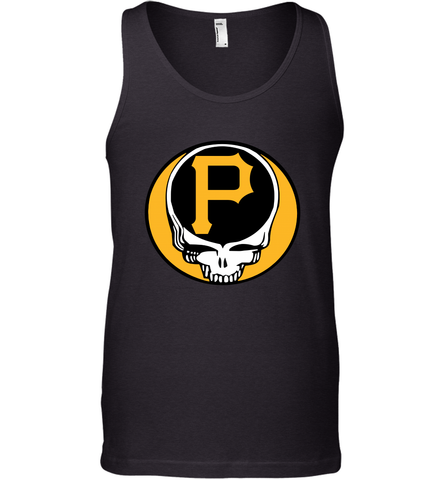 Pittsburgh Pirates Grateful Dead Steal Your Face Baseball Mens Tank Top Mens Tank Top / Black / XS Mens Tank Top - VeigarTee