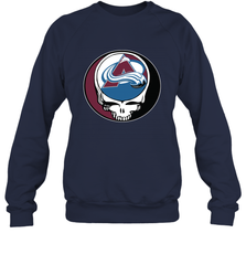 Colorado Avalanche Grateful Dead Steal Your Face Hockey NHL Adult Sweatshirt Adult Sweatshirt - VeigarTee