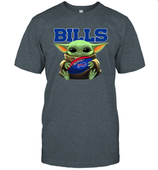 Baby Yoda Loves The Buffalo Bills Star Wars Baby Yoda Hugs Bills NFL Mens T-Shirt Mens T-Shirt - VeigarTee