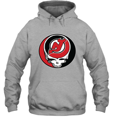 New Jersey Devils Grateful Dead Steal Your Face Hockey NHL Adult Hoodie Sweatshirt Adult Hoodie Sweatshirt - VeigarTee