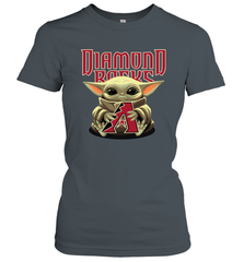 Baby Yoda Hugs Loves The Arizona Diamondbacks Baseball Womens T-Shirt Womens T-Shirt - VeigarTee
