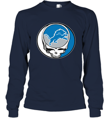 Detroit Lions Grateful Dead Steal Your Face NFL Football Adult Long Sleeve T-Shirt Adult Long Sleeve T-Shirt - VeigarTee