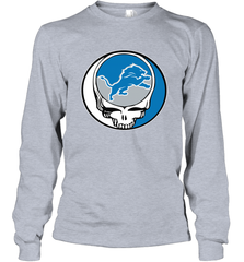 Detroit Lions Grateful Dead Steal Your Face NFL Football Adult Long Sleeve T-Shirt Adult Long Sleeve T-Shirt - VeigarTee