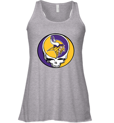 Minnesota Vikings Grateful Dead Steal Your Face NFL Football Womens Racerback Tank Top Womens Racerback Tank Top - VeigarTee